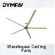 12ft Hvls Industrial Large Ceiling Fan Energy Saving For Warehouse
