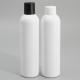 230ml White PET Round Spray Bottle Cylinder Plastic Screw Cap Bottle Clear Lotion Bottle Cosmetic Packaging Supplier