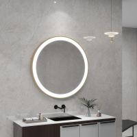 Rectangular Single Sided Lighted Bathroom Vanity Mirror Dimmable LED Strip Light