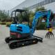 New Blue Excavators Digger Mini 3.5 Ton Excavator For Garden