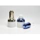 Recyclable 1oz 30ML Opal White Glass Bottles With Metalized Push Button Dropper Cap, Medical Skincare Glass Packaging