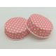 Pink Polka Dot PET Baking Cups Greaseproof Cupcake Liners Baking Tool Recyclable