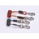 Double Colors Coil Tool Lanyard 5.0 * 50MM Safety With Zinc Alloy Swivel Snap Hooks