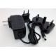 Interchangeable ac plug 12V 2A 1A 5V 2A 12v 5a power adapter with USA/Australia/Europe/UK plug dubai for LED .SET TOP