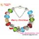 Hot sales 2014 Christmas fashion jewelry bracelet murano beads santa chrismas