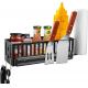 Space Saving BBQ Accessories Storage Metal Outdoor Grill Caddy with Non-folding Rack
