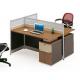 modern 2 seater aluminium office partition workstation table
