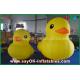 Promotion Lovely Big Yellow Inflatable Cartoon Duck With Customized Logo Print