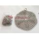 Weld Type Round Rings Stainless Steel Chainmail Cleaner For Glass