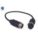 Auto Rear View Camera Aviation Cable With 9 Pin GX16 Connector Signal Transmission