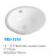 Fancy ceramic inset wash basin under counter MB-3004