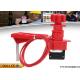 Multi Purpose Red Valve Lock Out Industrial Steel Nylon Material