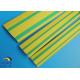 electrical insulation tube PE/PVC heat shrink tube green / yellow double color