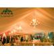 15M * 40M Waterproof Canopy Tent With Flexible Poles / Bar Tensioning Roof Fixing