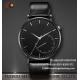 wholesale   Pu watch  Round dial  alloy case  quartz watch fashion watch concise style black pu strap elegant style
