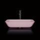 Pink Bathroom Countertop Basins Rectangular Tempered Glass Acid Matt