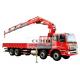16 Ton Knuckle Boom Truck Mounted Crane , Heavy Things Lifting Knuckle Boom Crane