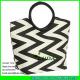 LUDA women's straw handbag casual paper straw travel shoulder bag