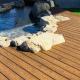 Patios 3D Composite Decking Commercial WPC Hollow Decking Profile