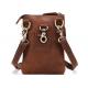 14*19*3CM Genuine Leather Waterproof Travel Bag Multifunctional Crossbody Neck Wallet