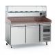 China Refrigeration Equipment Salad Bar Cool Bar/sandwich,Salad Preparation Pizza Counter Refrigerator/marble Pizza Prep Table