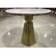 Anti Permeation 80cm Stainless Steel Marble Coffee Table