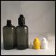 PET Dark Dropper Bottles 50ml , Black Transparent Squeezable Dropper Bottles