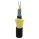 1 2 4 Core Fiber Optic Indoor / Outdoor Flat FTTH Drop Cable