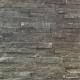 Natural stone Pure Black Quartzite Ledge Stone, China Stacked Wall Stone Cladding CZW-21