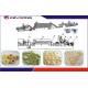 Inflated Core Filling Food Manufacturing Machines , Snacks Double Screw Extruder Machine