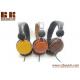 High-end retro fashion custom oem wooden headphone with Good stereo sound from Headphone Factory in China