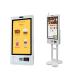 Fast food self service touch screen wall mount bill payment machine 32 inch self ordering payment kiosk