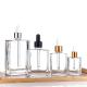 Glass Cosmetic Serum Essential Oil Dropper Bottle Eco Clear 10ml 2.3cm Dia