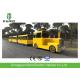 Gasoline Power 62 Seats Mini Trackless Train , Ride On Tourist Train For Attractions