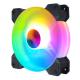 RGB colorful LED Light PC Cooler Fan Autocontrol Heatsink Cooling Fan for Computer Case