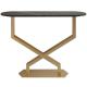 Metal Base Genuine Marble Console Table Gold Marble Console Table