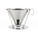 Light Weight Stainless Steel Coffee Dripper 125mm Diameter For Brewing Coffee