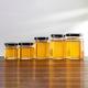 Custom Color Glass Hexagonal Jar For Cream Honey 45ml 180ml 500ml 700ml