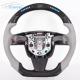 F1 Flat Shape Real Carbon Fiber Cadillac Steering Wheel LED Display 400mm