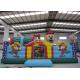 Colourful Funny Clown Inflatable Fun City 8 X 6 X 5m 0.55mm Pvc Tarpaulin Fire Resistance