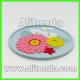 Custom soft pvc cartoon cute animal flower fruit coaster for tea cup
