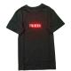LED programentable message led T-shirt light up neutral advertising tshirt for men and women flashing party's tshirt