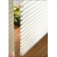 Manual 100% polyester Shangri-la roller blinds for windows with aluminum headrail,toprail