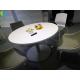 White Round Or Square Meeting Table Coffee Table And Negociation Desk