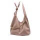 Pink PU Shoulder Bag 41cm 31cm Knotted Chain With Two Strap