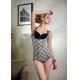 Fashionable Siamese Body Shaping Underwear with Stamp Corset Slimming Cloth for Women LT113
