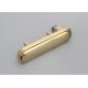 Gold Plated Safe Handle Replacement , Bright Metal Furniture Handles Zinc Alloy