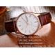 Brand high quality  Men's analog watch with  stainless steel case and pu leather band