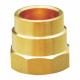 Female Refrigeration Pipe Fittings Round Brass Tube Connector For Copper Pipe