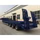 80Tons Lowbed Semi Trailer Transport 80000kgs 4 Axle Low Bed Trailer